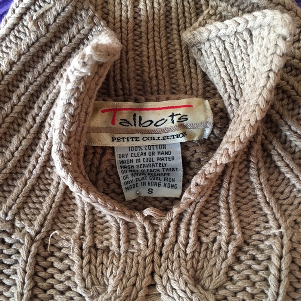 Talbots Cable Sweater - Picture 3 of 8